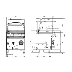 Elektrinė gili keptuvė AUTOMATIC 50L BRM50-78ET