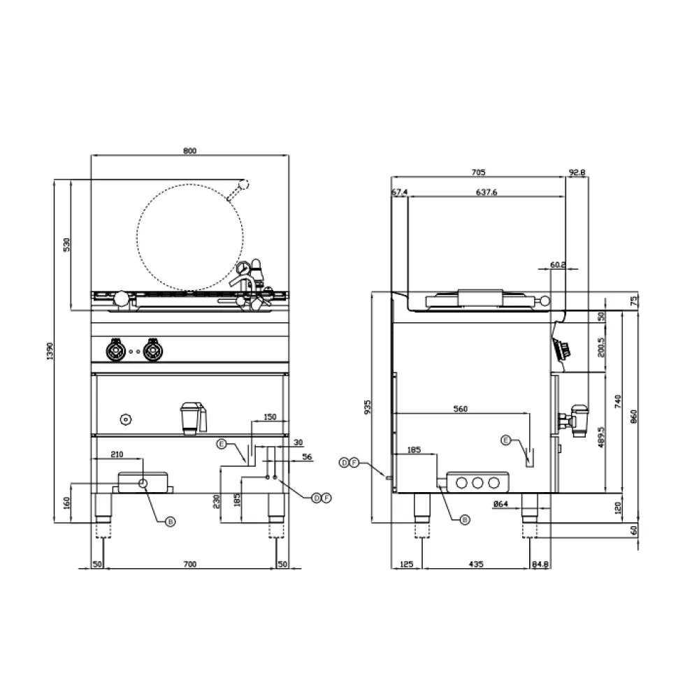 Elektrinis virimo katilas 50 L PI50-78ET (08160831)
