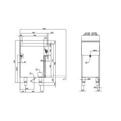 Dujinė viryklė su elektrine orkaite CFM4-66GEM/V