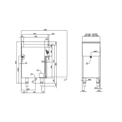 Dujinė viryklė su elektrine orkaite CFM4-66GEM