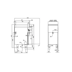 Dujinė viryklė su elektrine orkaite CFM4-68GEM/V