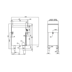 Dujinė viryklė su elektrine orkaite CFM4-68GEM