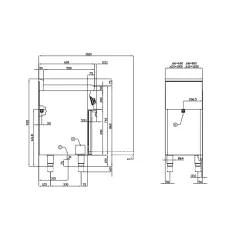 Dujinė viryklė su elektrine orkaite CFM3-612GEMV