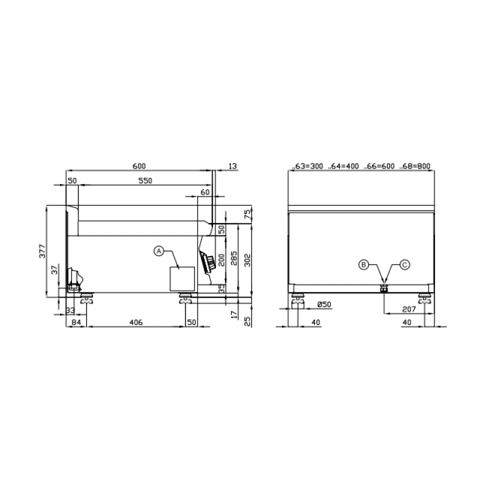 Dujinis grilis CWT-66G (16250650)