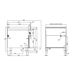 Elektrinė viryklė su orkaite 90 MARINE CF4-98ETX