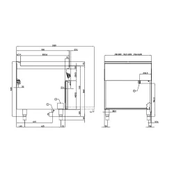 Elektrinė viryklė su orkaite 90 MARINE CFQ4-98ETX