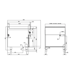 Elektrinė viryklė su orkaite 90 MARINE CFVQ4-98ETX/V
