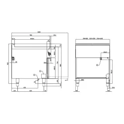 Elektrinė viryklė su orkaite 90 MARINE CFVQ6-912ETVX/V