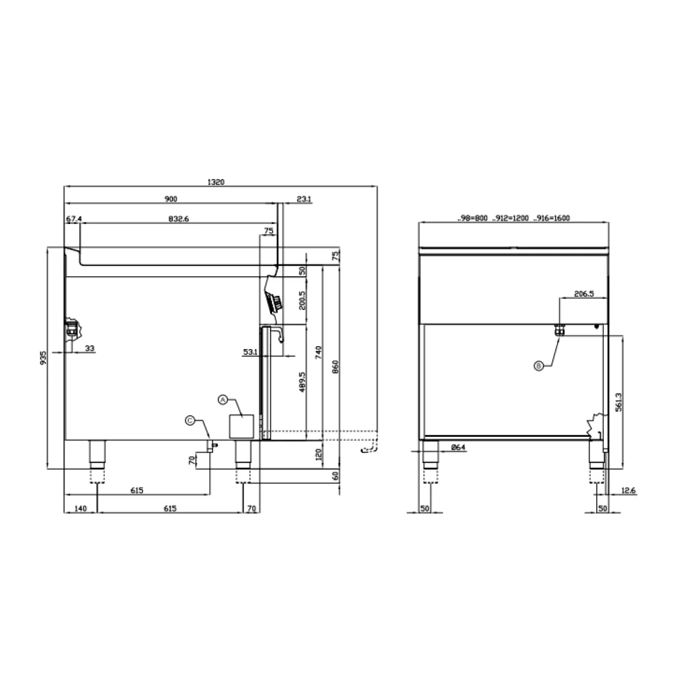 Elektrinė viryklė su orkaite 90 CFQ4-98ET (09660831)