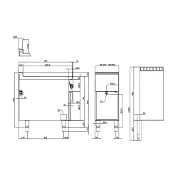 Elektrinė gruzdintuvė su neutraliąja spintele 18L 90 MARINE F18-94ETX