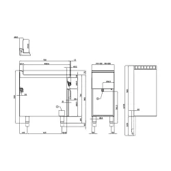 Elektrinė gruzdintuvė su neutraliąja spintele 18L 90 F18-94ET