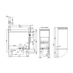Dujinė gruzdintuvė su neutralia spintele 25+25L 90 F2/25-98G