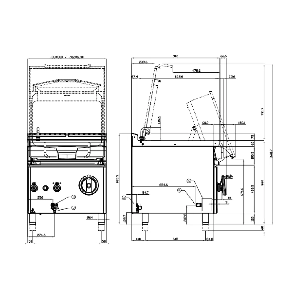 Elektrinė gili keptuvė AUTOMATIC 80L 90 MARINE BRM80-98ETX (09130831X)