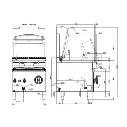 Elektrinė gili keptuvė AUTOMATIC 80L 90 MARINE BRM80-98ETX