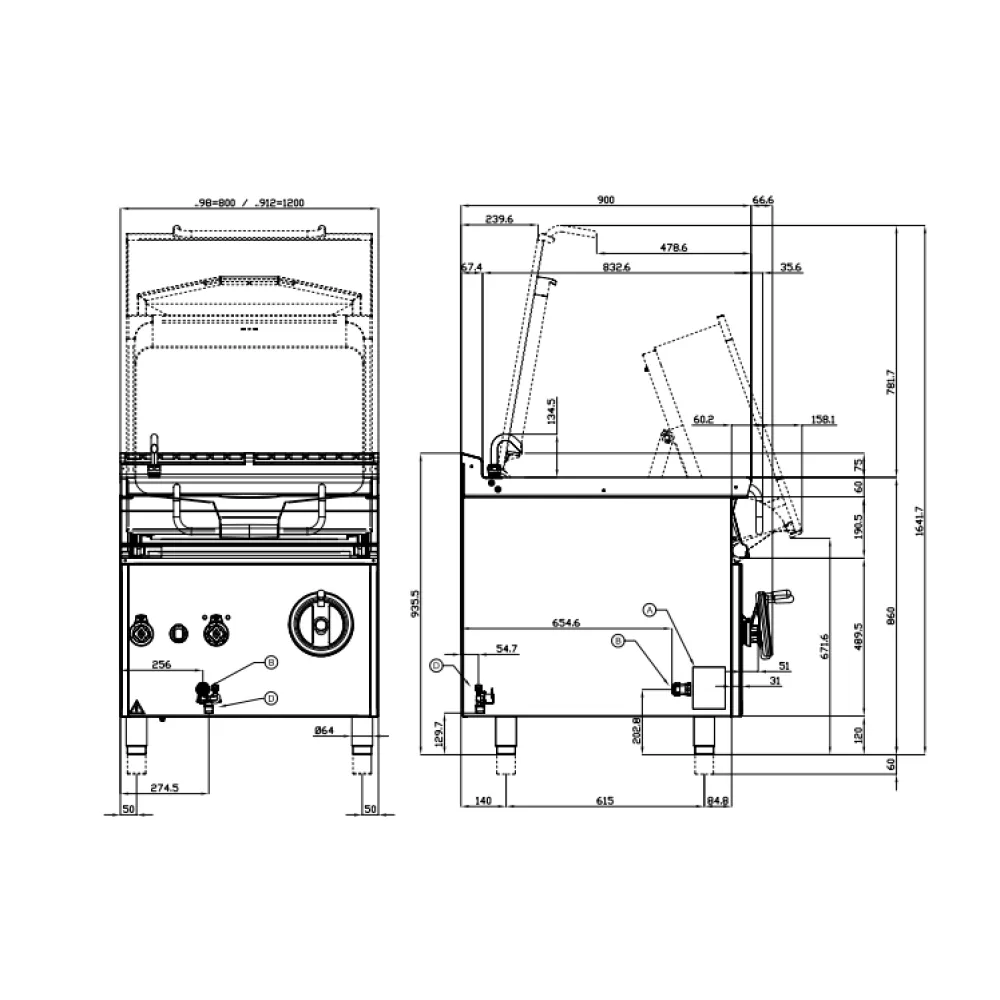 Elektrinė gili keptuvė AUTOMATIC 120L 90 MARINE BRM120-912ETX (09131231X)