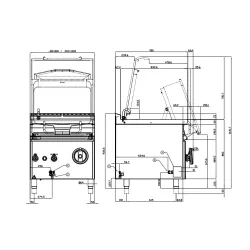 Elektrinė gili keptuvė AUTOMATIC 120L 90 MARINE BRM120-912ETX