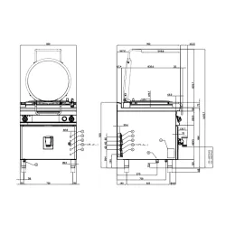 Elektrinis virimo katilas 100L 90 PI100-98ET
