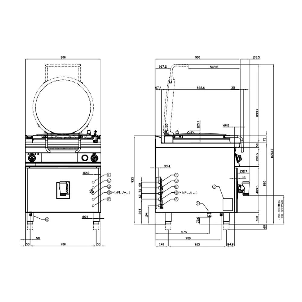 Elektrinis virimo katilas AUTOMATIC 150L 90 PI150A-98ET (09160837)
