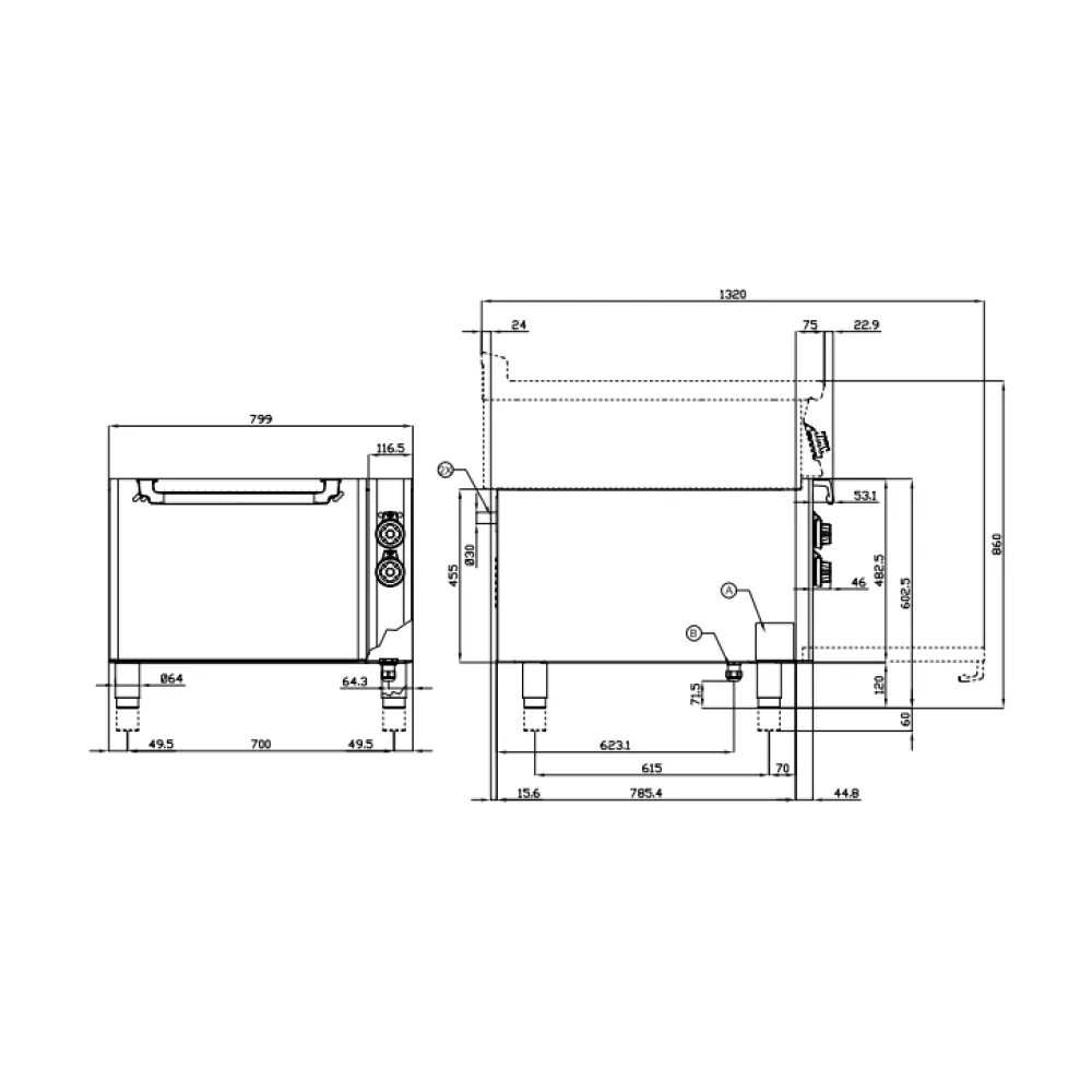 Daugiafunkcinė elektrinė orkaitė 90 MARINE MFV-98ETX/V (0951083AX)