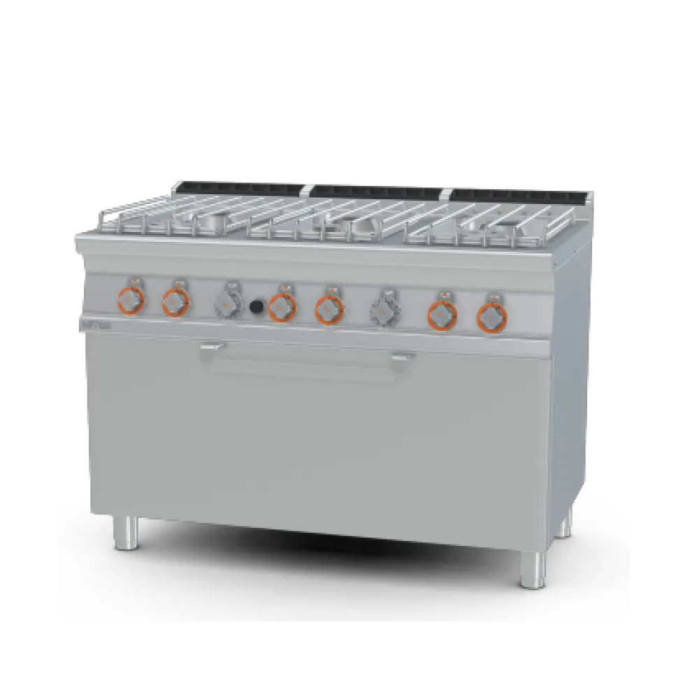 Dujinė viryklė su dujine orkaite, 6 degikliai 70 CF6-712GP (08681250)