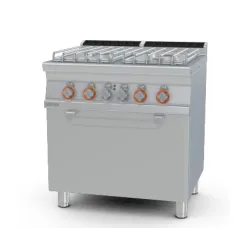 Dujinė viryklė su elektrine orkaite, 4 degikliai 70 CF4-78GPE