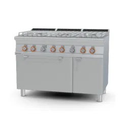 Dujinė viryklė su elektrine orkaite, 6 degikliai 70 CF6-712GPEV