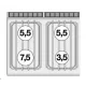 Dujinė viryklė su elektrine orkaite MULTIFUNCTION, 4 degikliai 70 CFV4-78GPE (08800860)