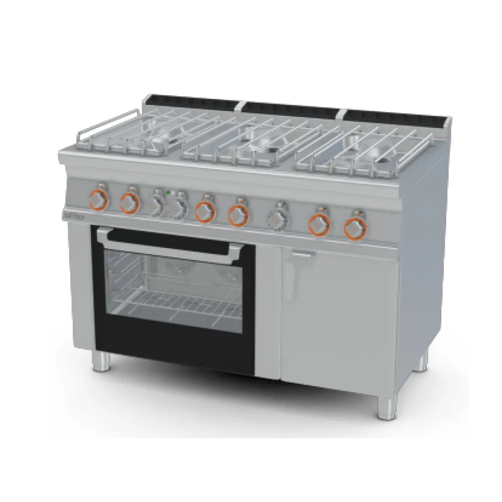 Dujinė viryklė su elektrine orkaite MULTIFUNCTION, 6 degikliai 70 CFV6-712GPEV/V (0880126A)