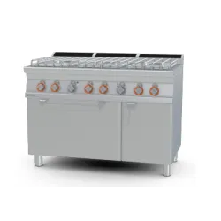 Dujinė viryklė su elektrine orkaite MULTIFUNCTION, 6 degikliai 70 CFV6-712GPEV