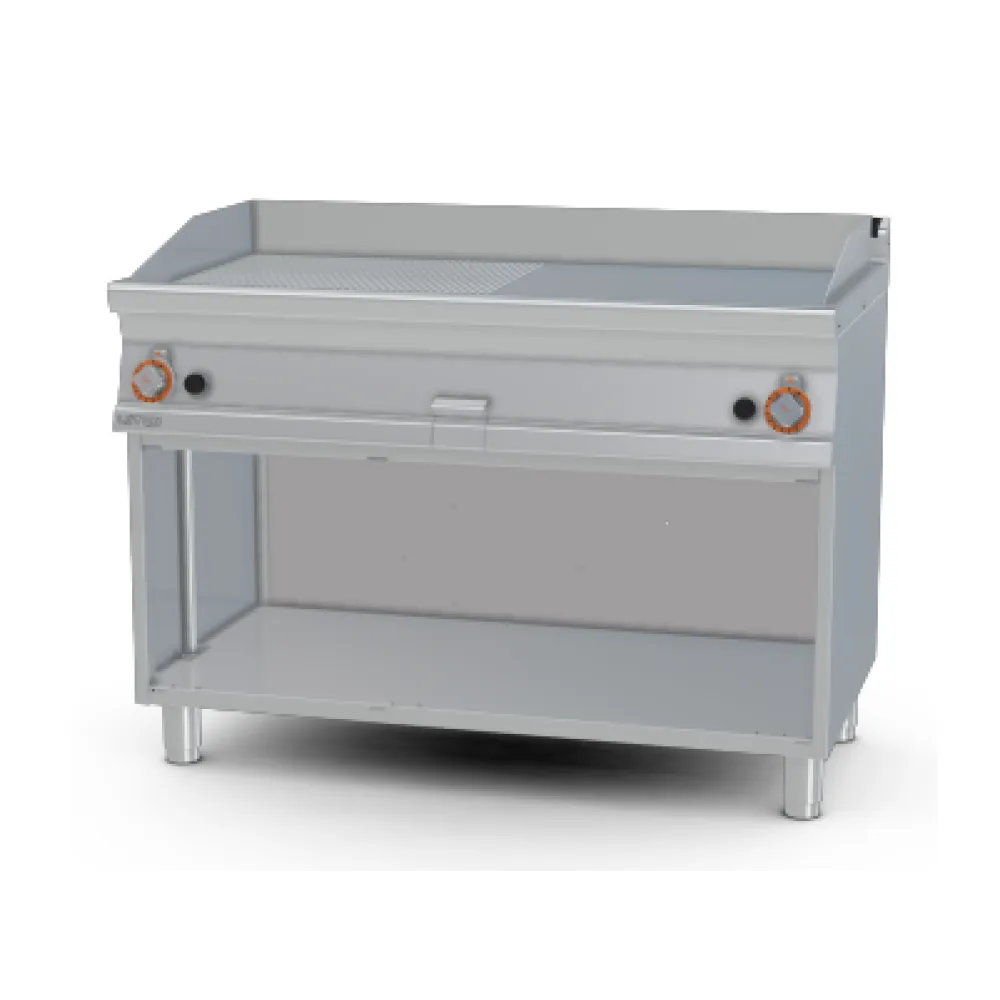Dujinė kepimo plokštė 1/2 rumbuota, su neutralia spintele 70 FTLR-712G (08231252)