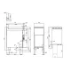 Dujinė gruzdintuvė su neutraliąja spintele 8+8 L 70 F2/8-74G (08260452)