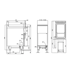 Elektrinė gruzdintuvė su neutraliąja spintele TouchScreen 18L 70 F18-74ETD