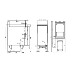 Elektrinė gruzdintuvė su neutraliąja spintele TouchScreen 18+18L 70 F2/18-78ETDP