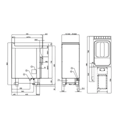 Dujinė gruzdintuvė su neutraliąja spintele TouchScreen 18 L 70 F18-74GD
