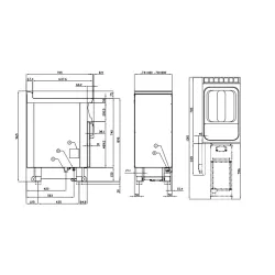 Dujinė gruzdintuvė su neutraliąja spintele TouchScreen 18+18L 70 F2/18-78GD