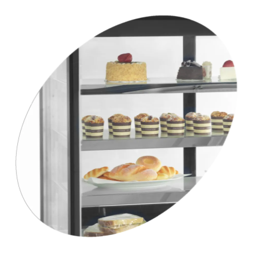 Elegant Display Counter with Glass Top - LPD1503F