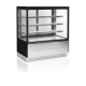 Sleek Black Glass Pastry Display Fridge