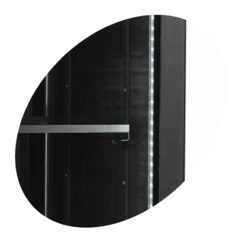 Chic Black Glass Door Cooler SCU1425H