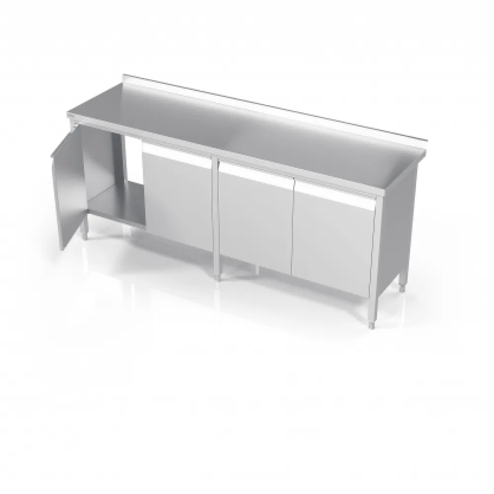 Table de rangement en acier à portes battantes 2600